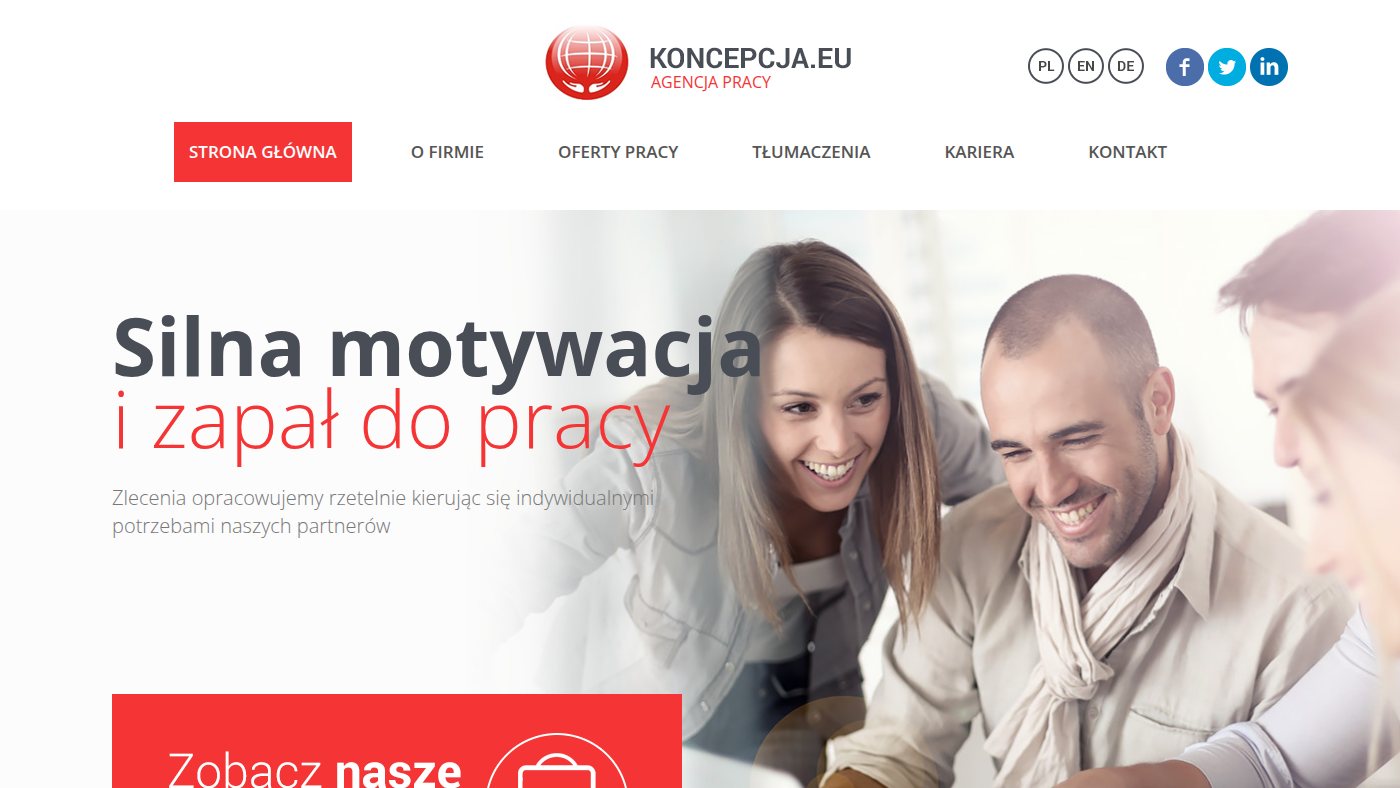 The home page of koncepcja.eu