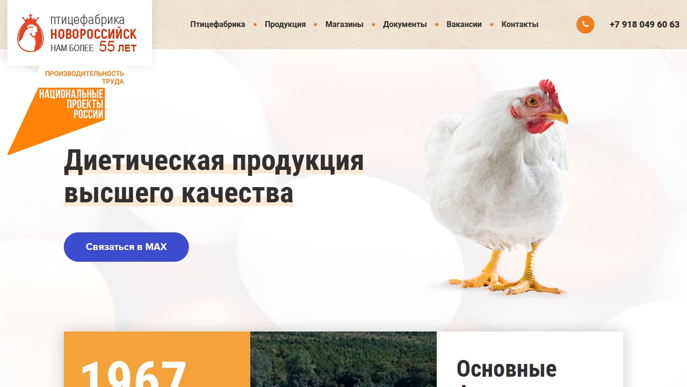 The home page of pfnov.ru
