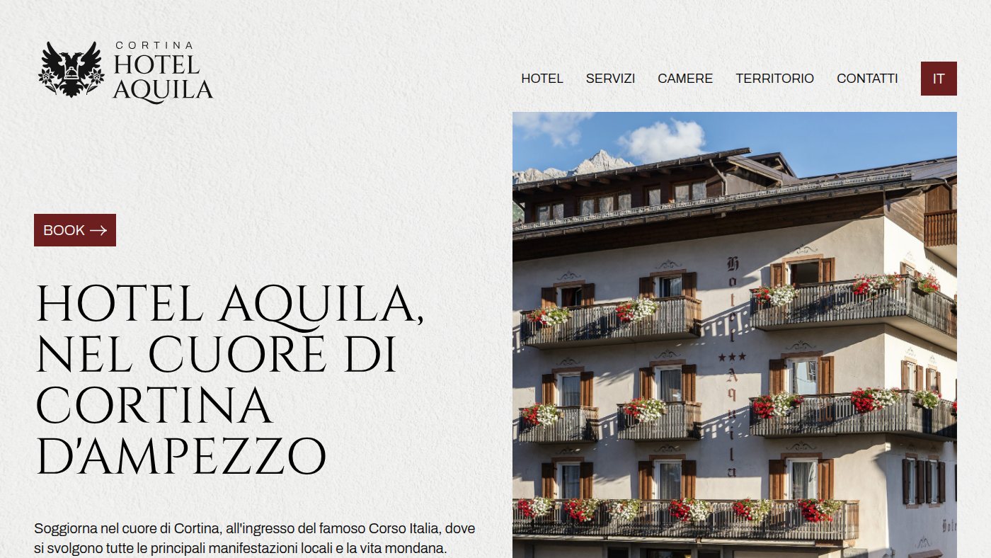 The home page of aquilacortina.com