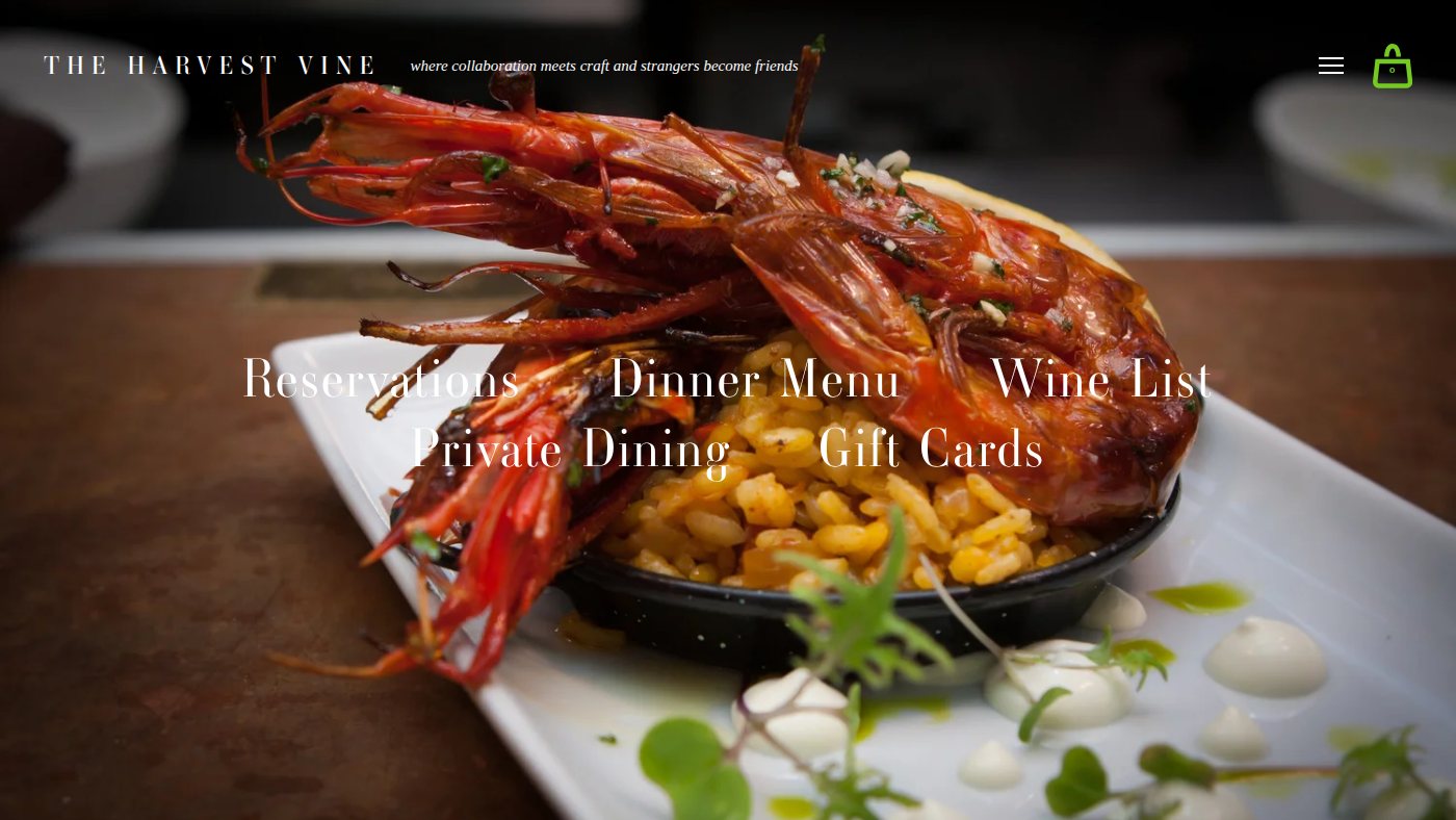 The home page of harvestvine.com