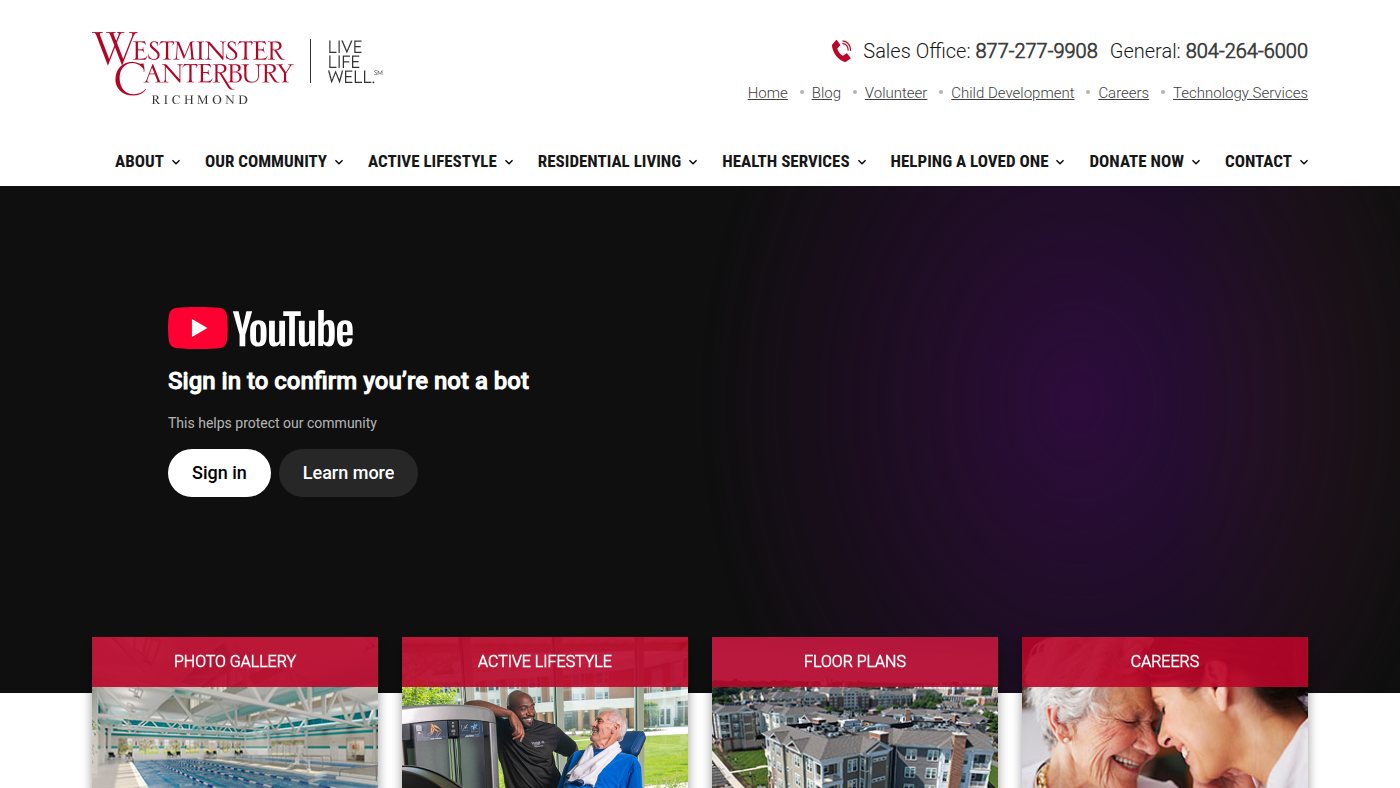 The home page of wcrichmond.org