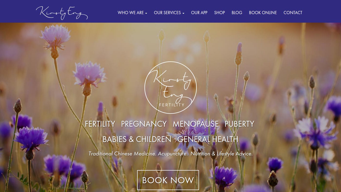 The home page of kirstyeng.com.au