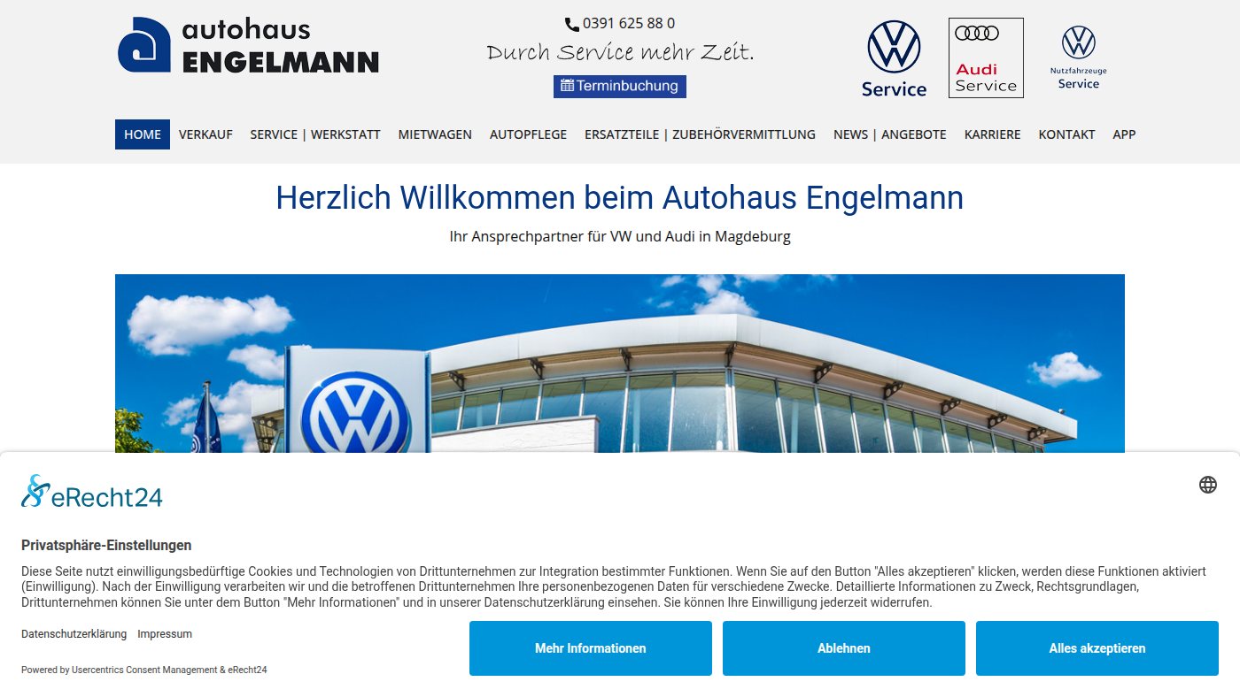 The home page of autohaus-engelmann.de