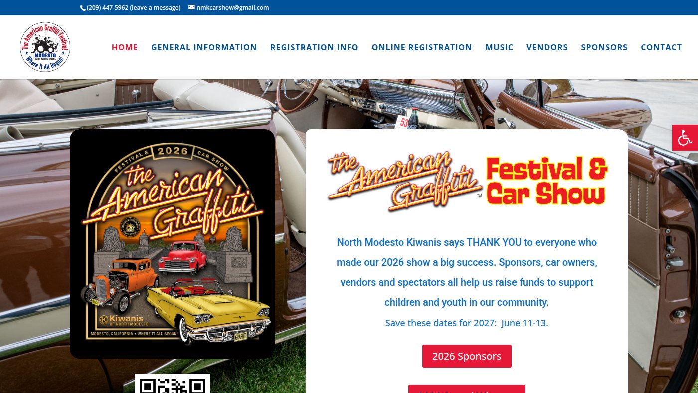 The home page of americangraffitifestival.com