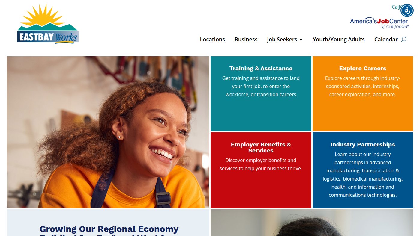 The home page of eastbayworks.com