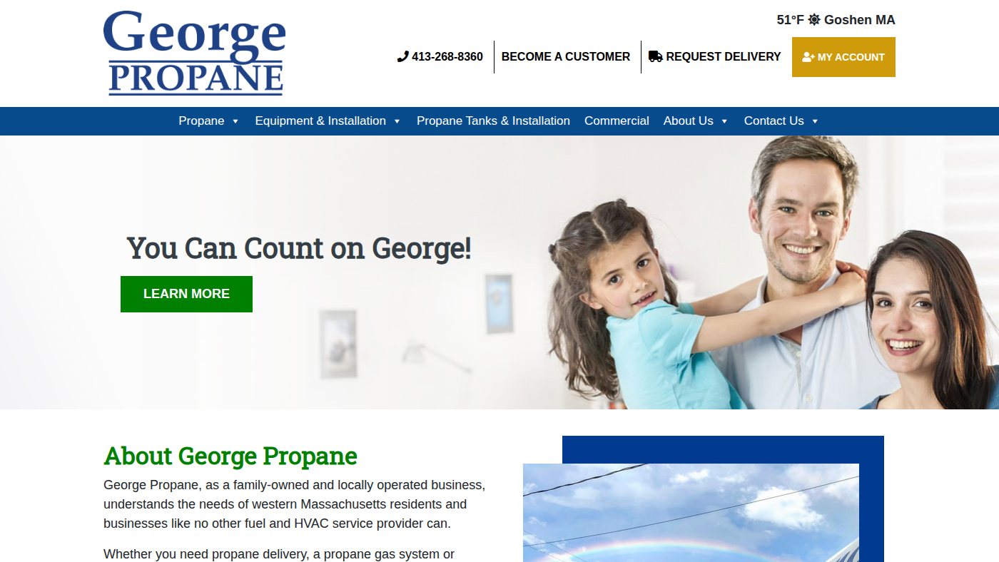 The home page of georgepropane.com