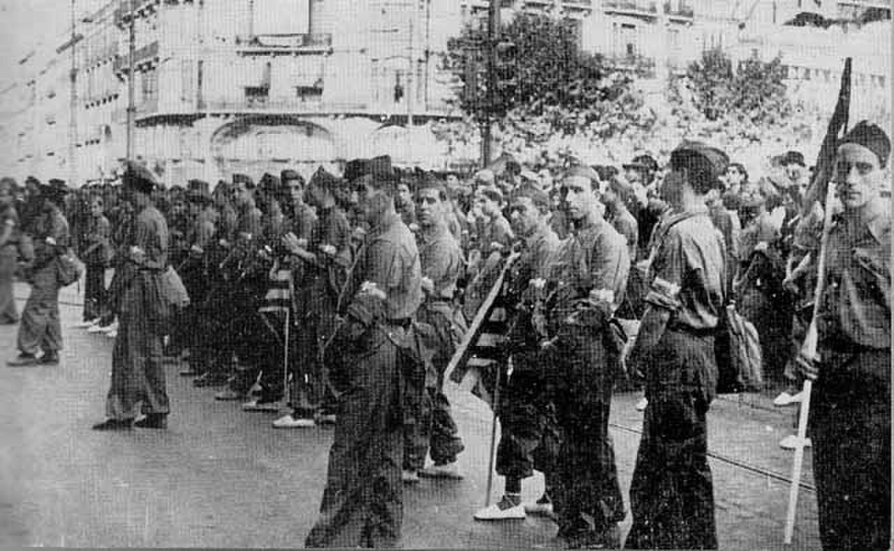Республіканські добровольці під Теруелем, 1936