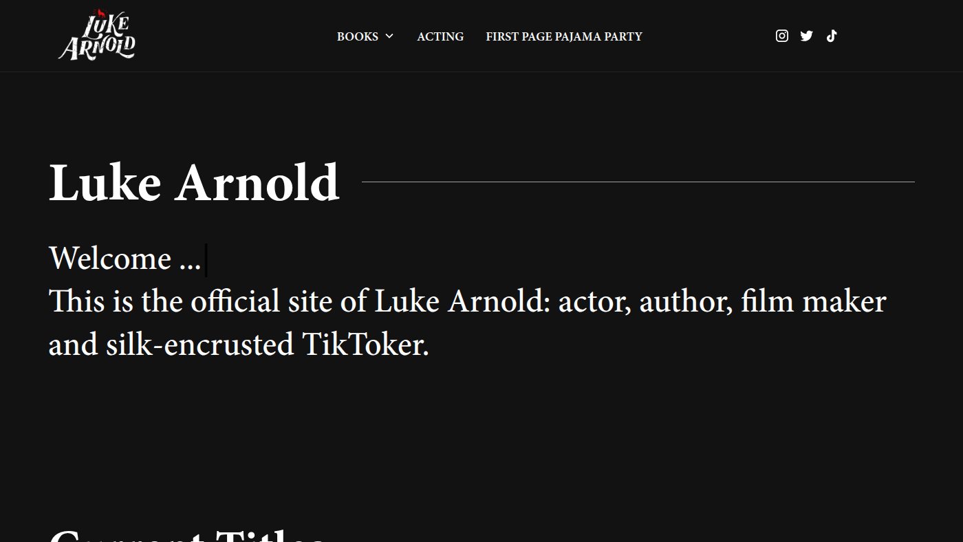 The home page of lukearnold.net