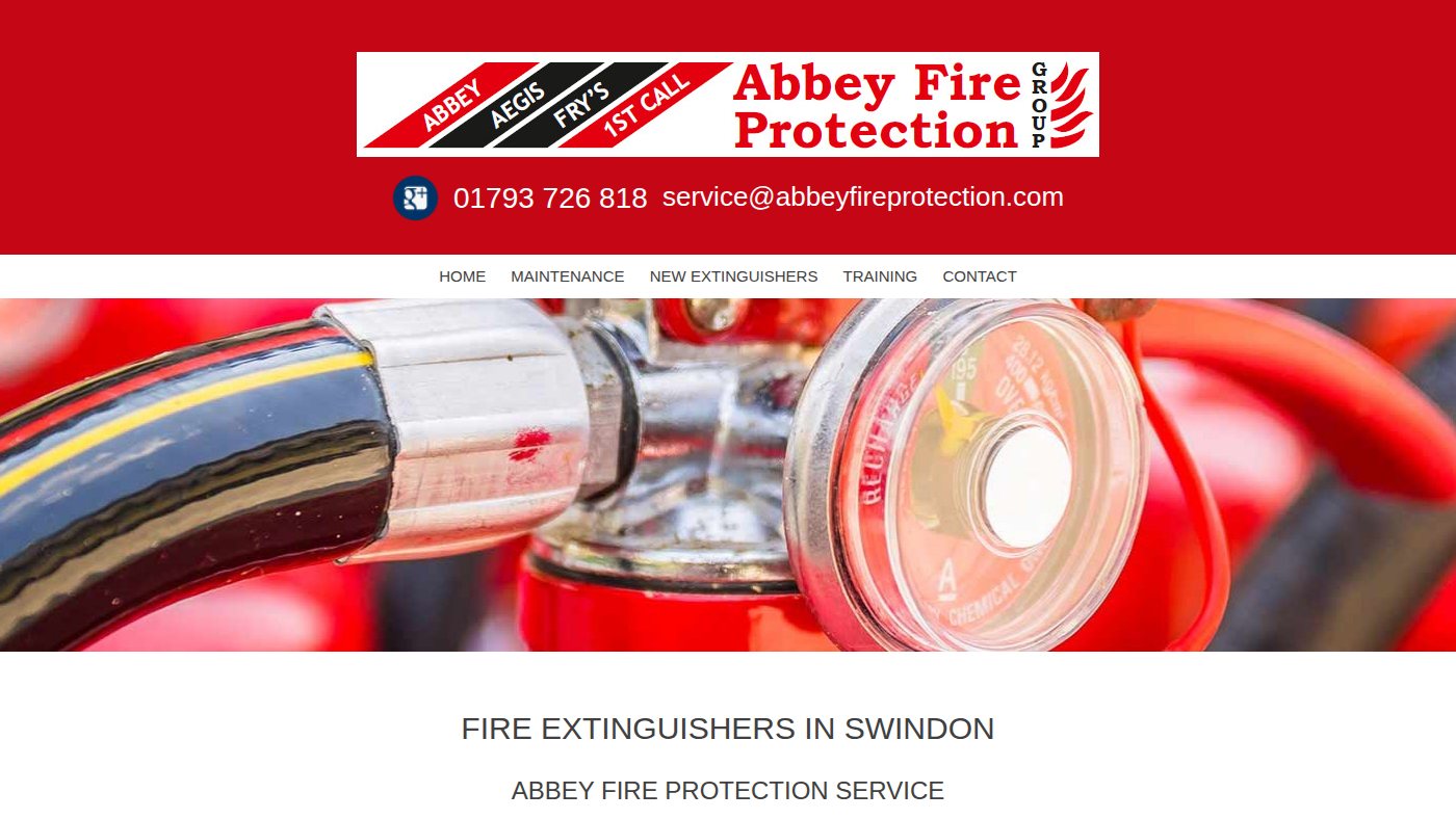 The home page of abbeyfireprotection.com