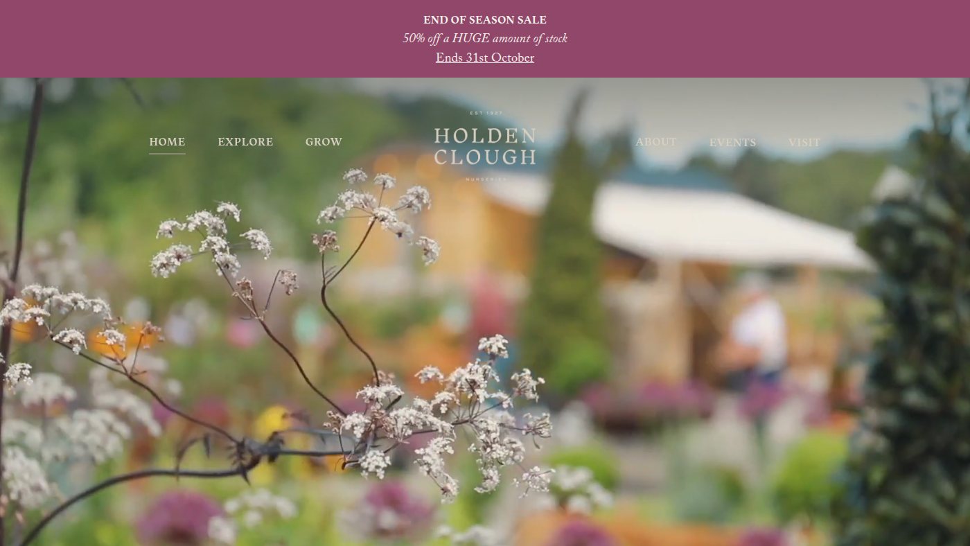 The home page of holdenclough.com