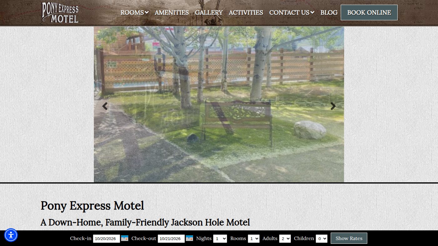 The home page of ponyexpresswest.com
