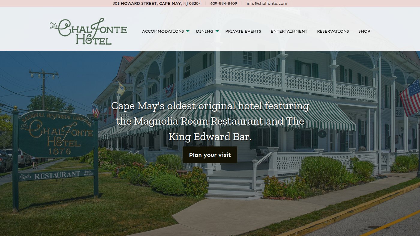 The home page of chalfonte.com