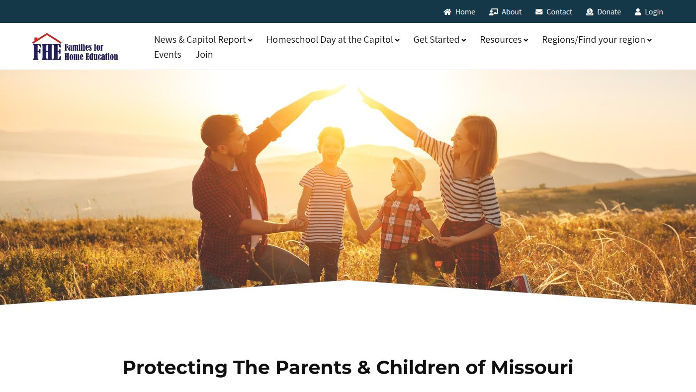 The home page of fhe-mo.org