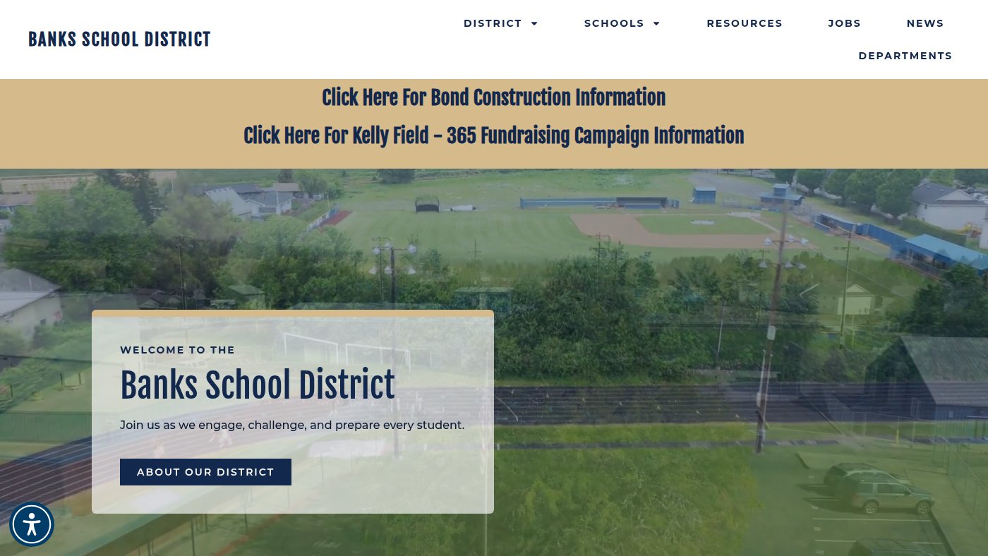 The home page of banks.k12.or.us