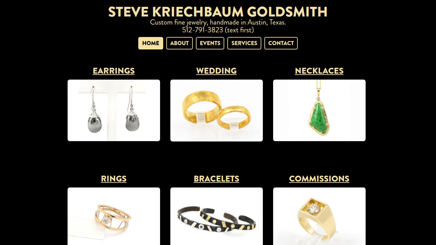 The home page of skriechbaum.com
