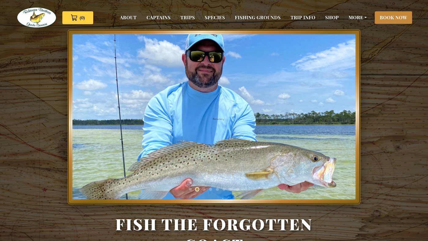 The home page of floridaredfish.com