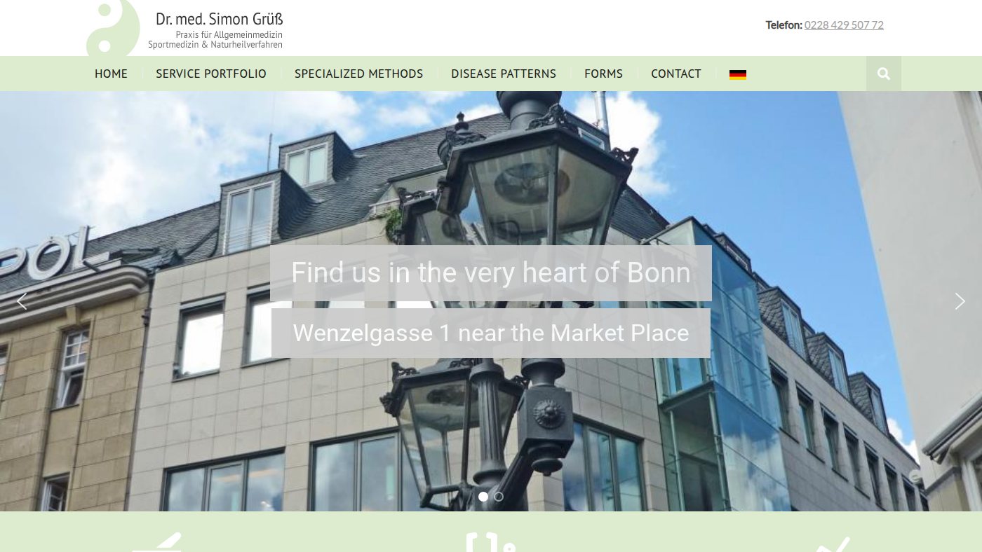 The home page of dr-gruess.de