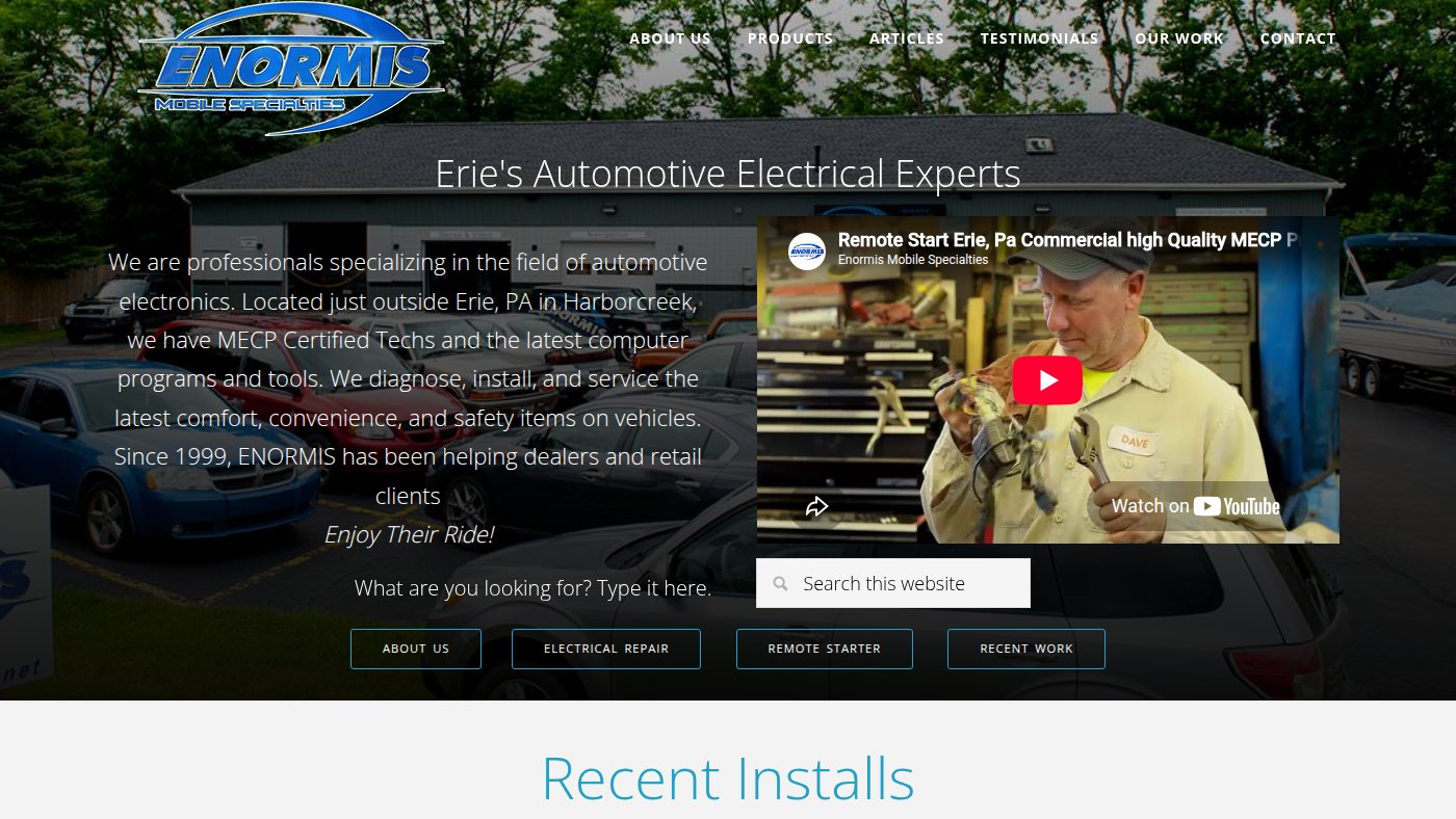 The home page of enormis.net