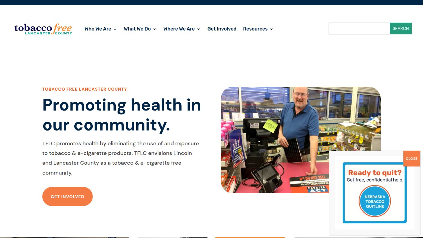 The home page of tobaccofreelancastercounty.org