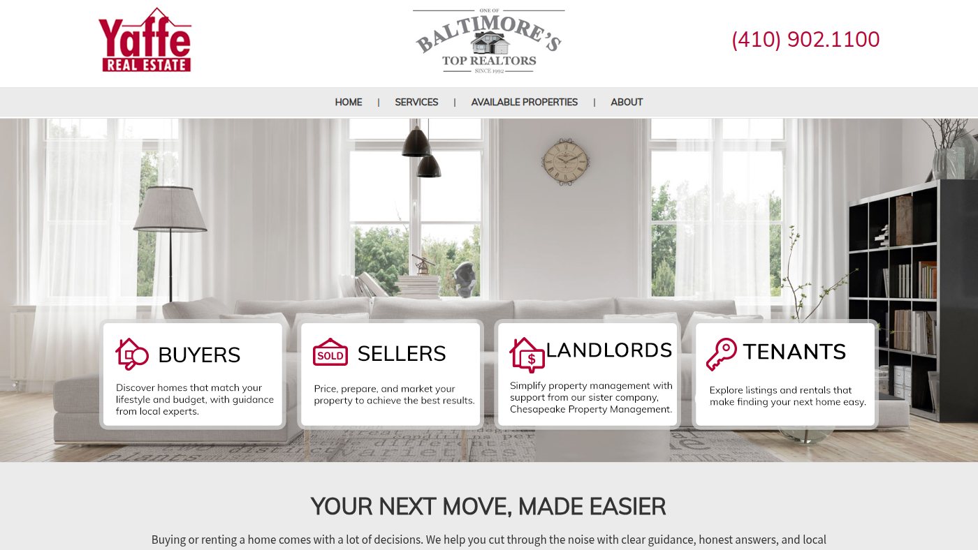 The home page of yaffeteam.com