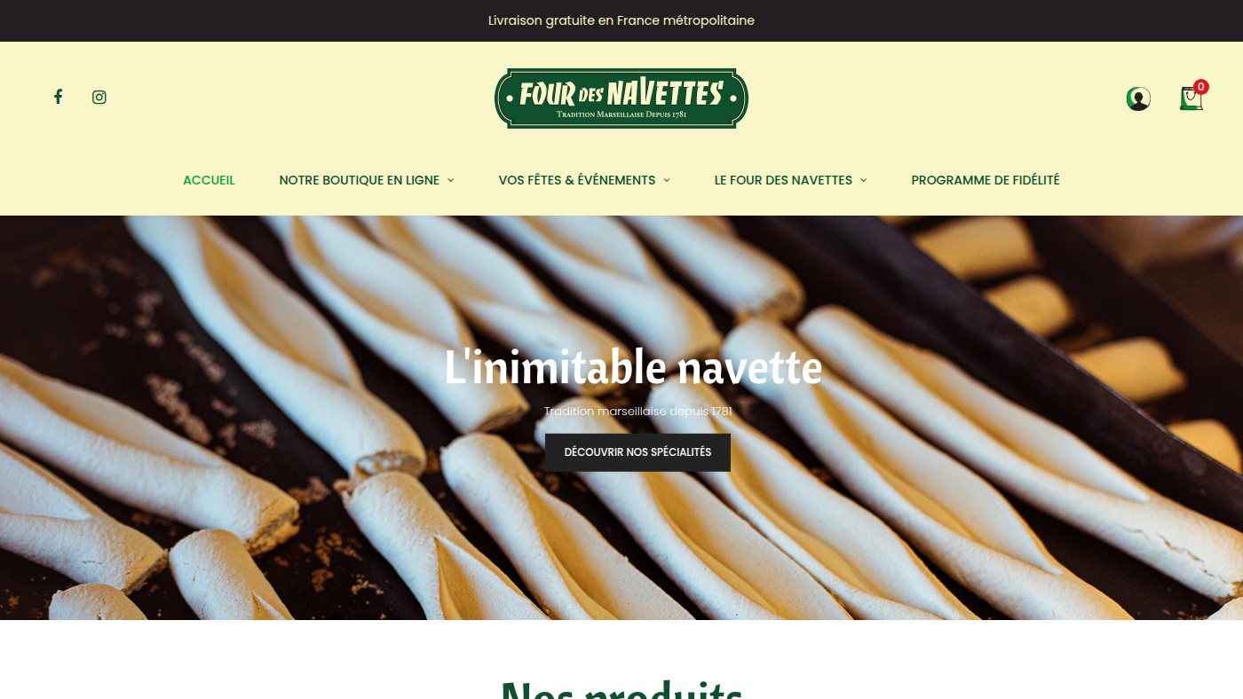 The home page of fourdesnavettes.com