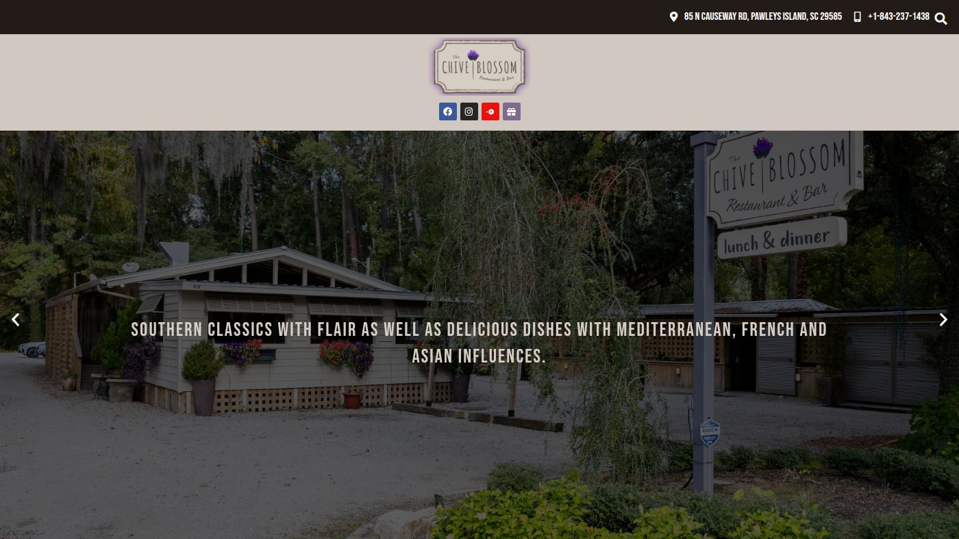 The home page of chiveblossom.com
