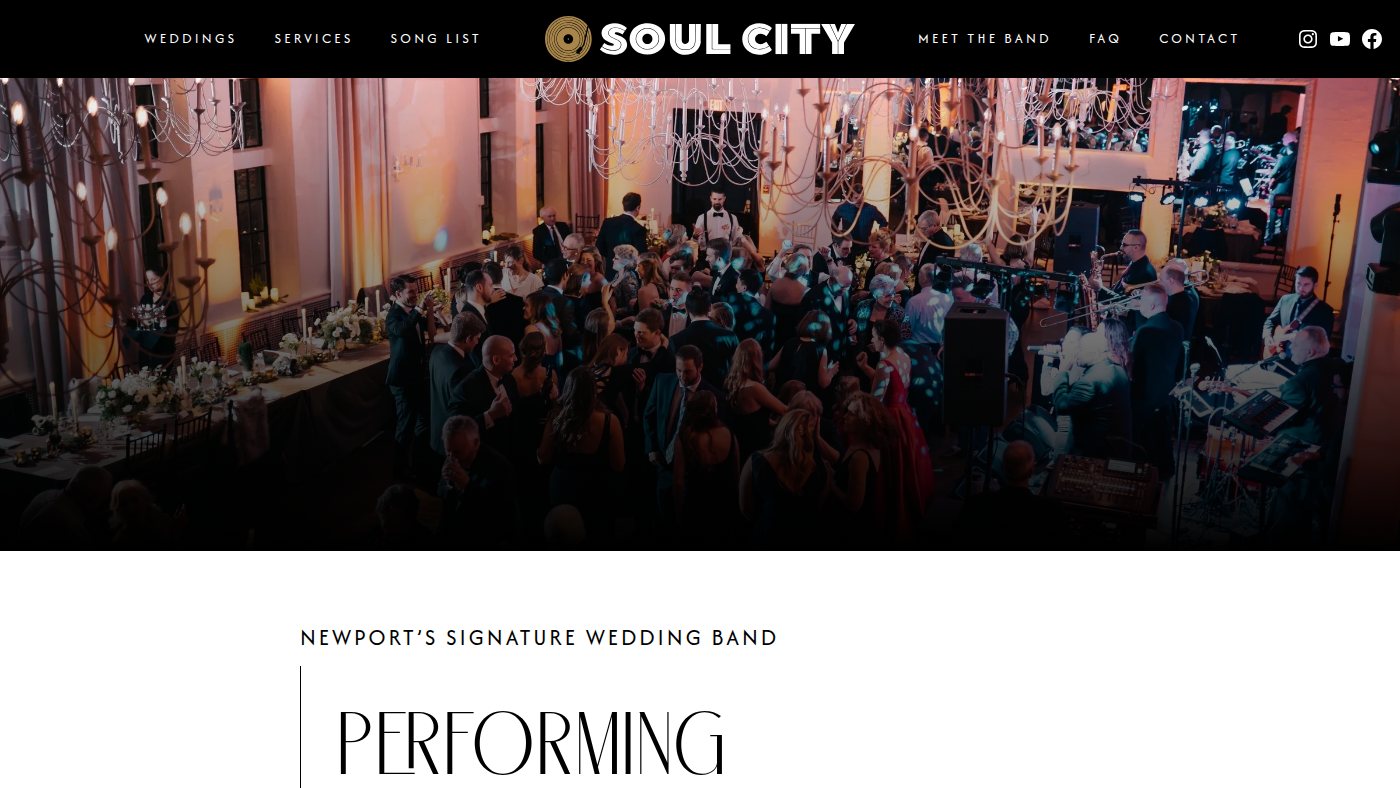 The home page of soulcityband.com