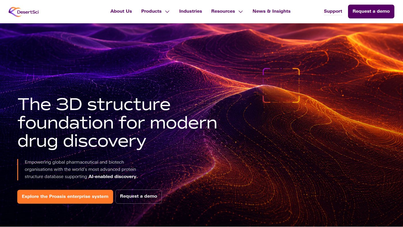 The home page of desertsci.com