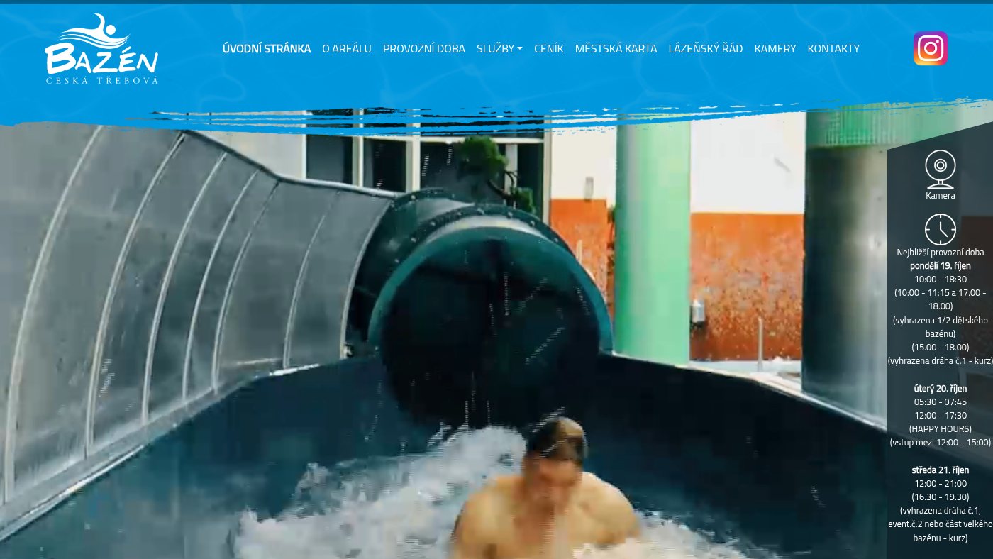 The home page of bazen-trebova.cz