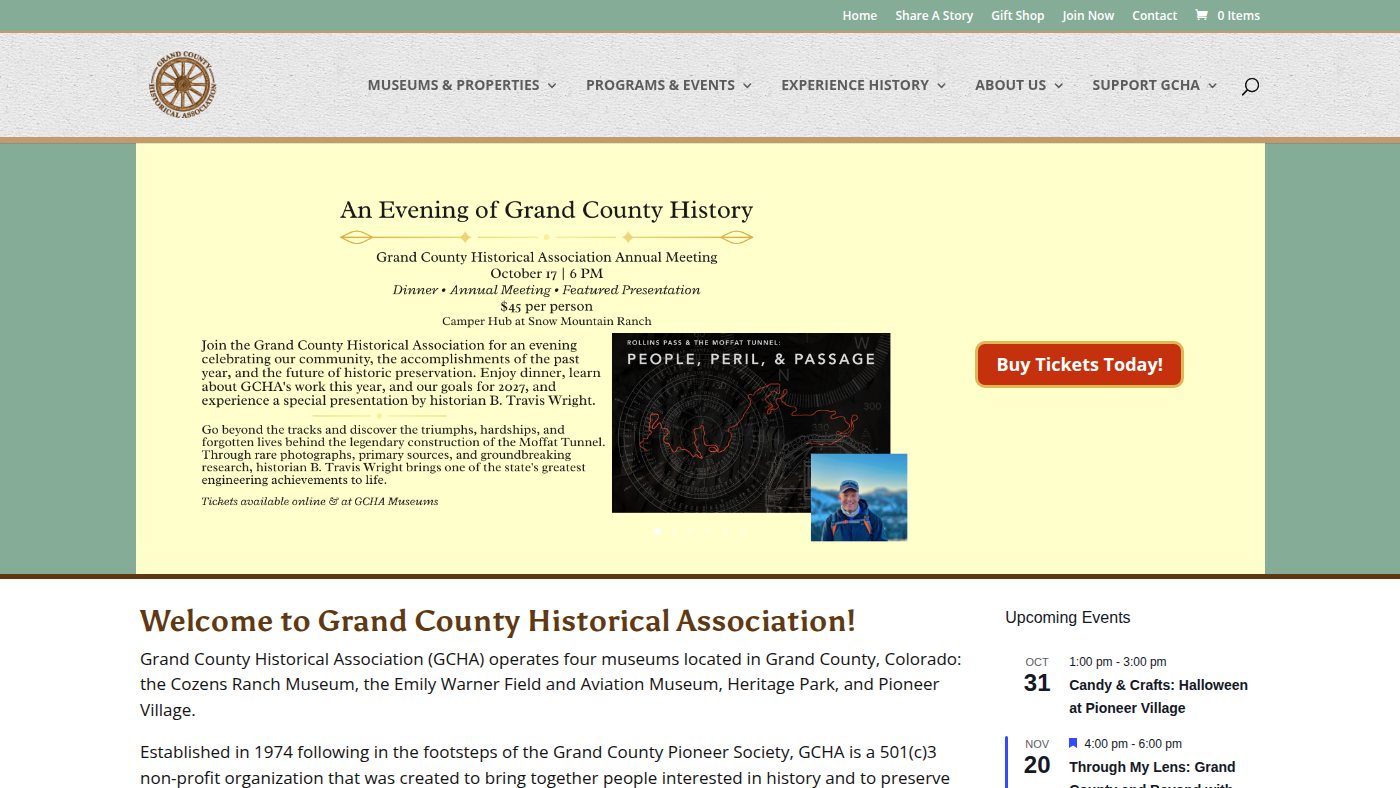 The home page of grandcountyhistory.org