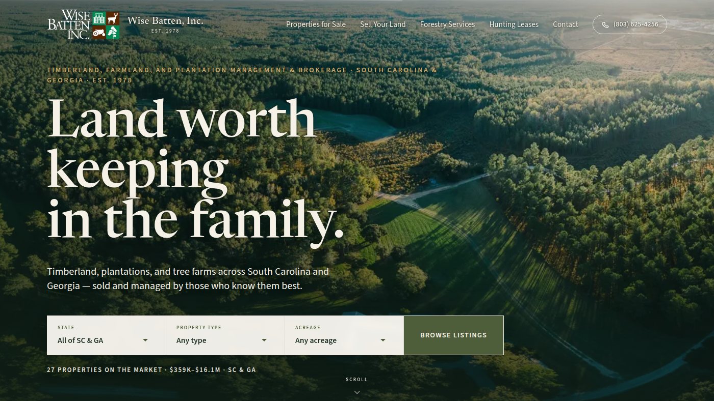 The home page of wisebatten.com