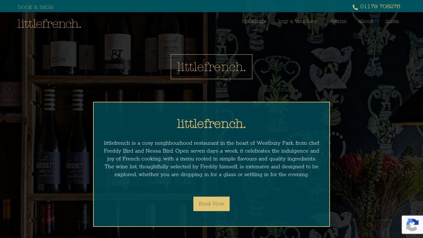 The home page of littlefrench.co.uk