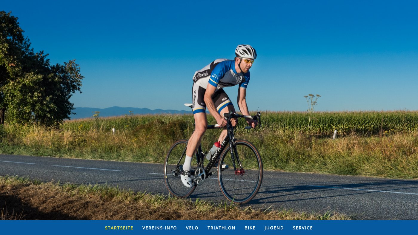 The home page of velocluballschwil.ch