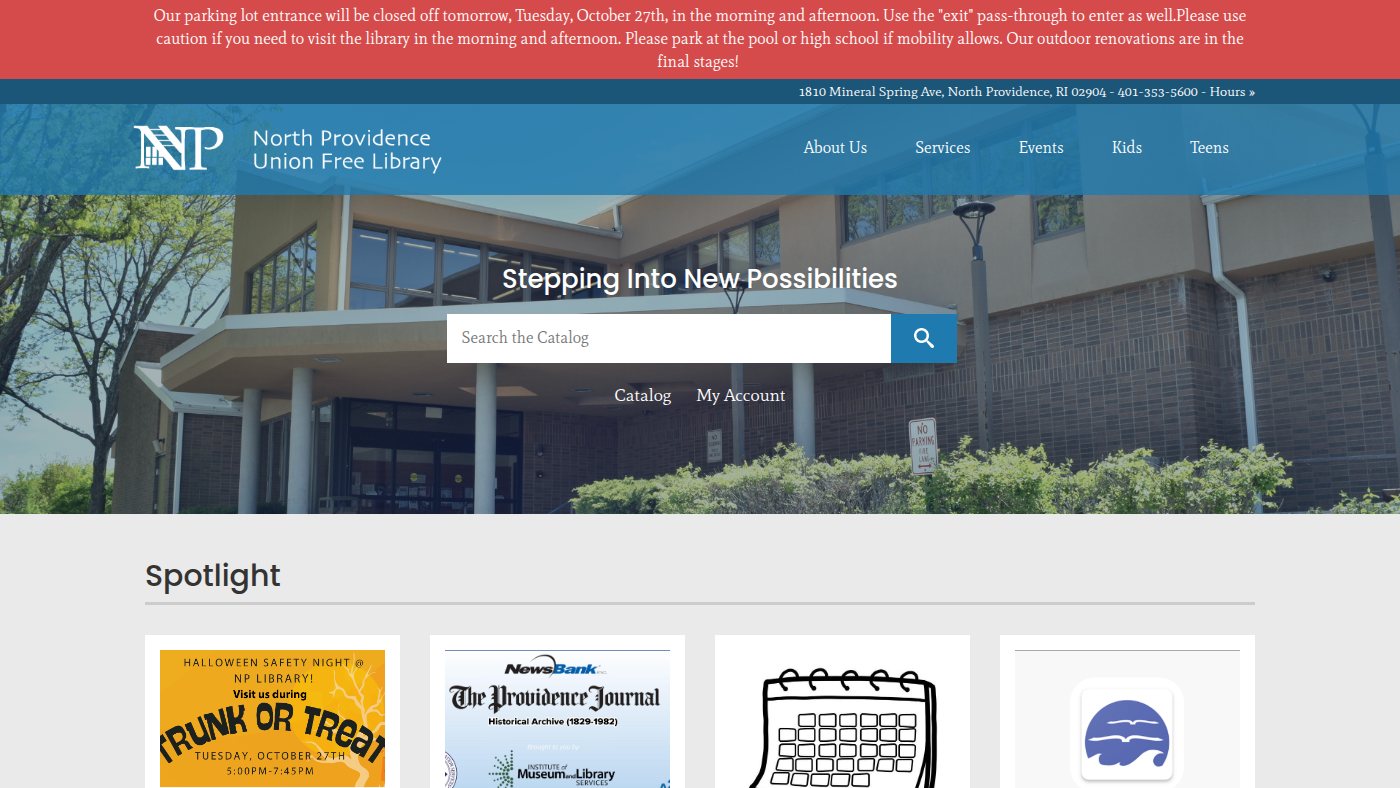 The home page of nprovlib.org