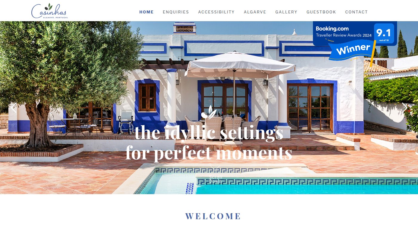 The home page of algarvewheelchairholidays.com