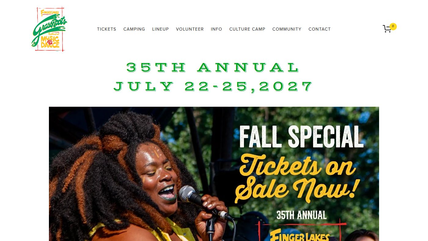 The home page of grassrootsfest.org