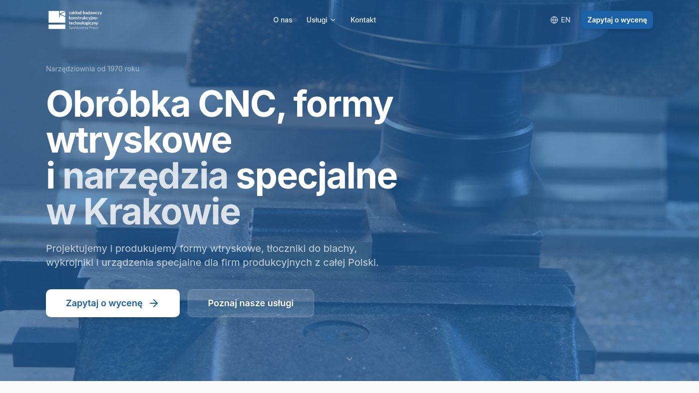 The home page of zbkt.com.pl