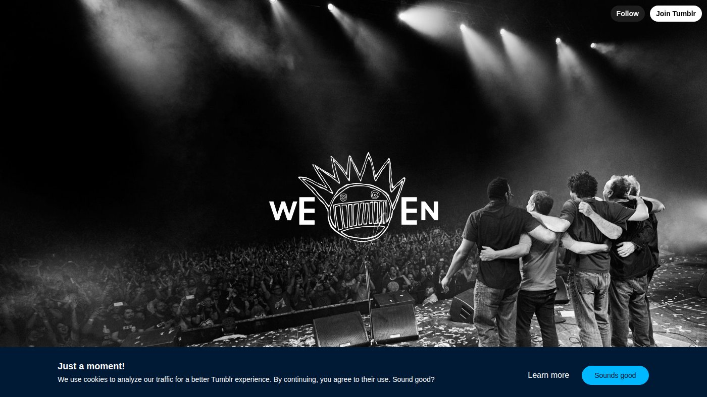 The home page of ween.com