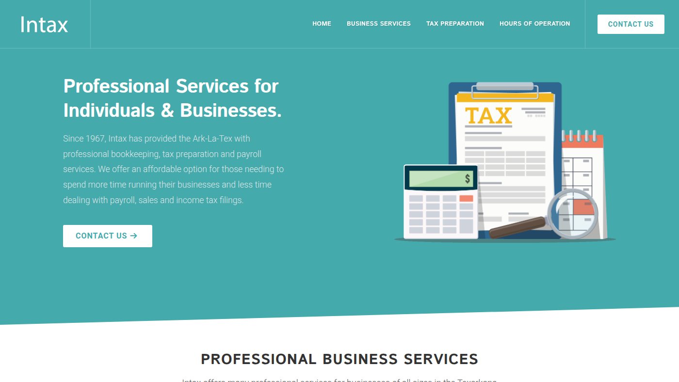 The home page of intax.net