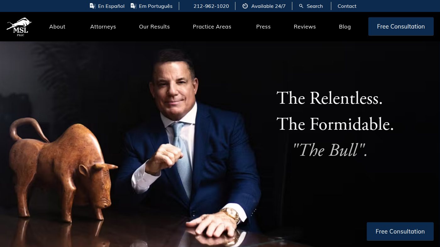 The home page of msllegal.com