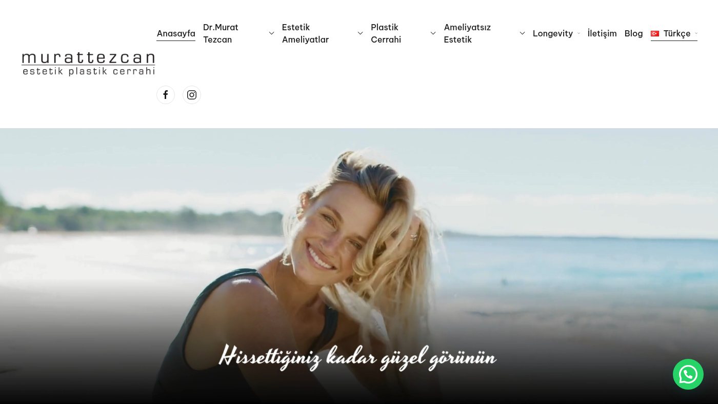 The home page of murattezcanestetik.com