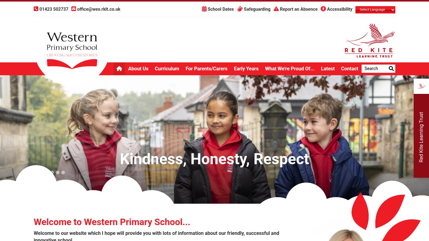 The home page of westernps.co.uk