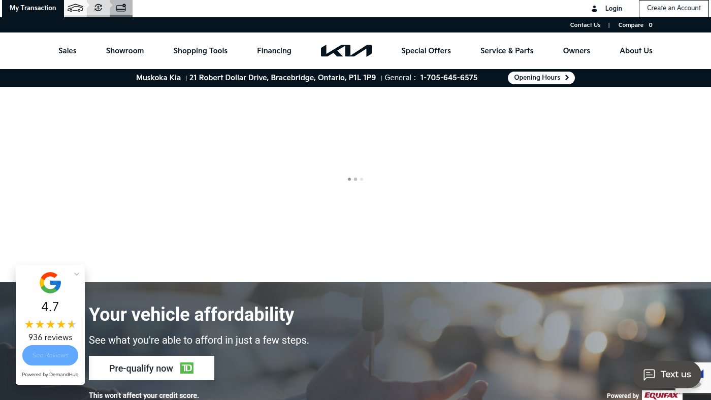 The home page of muskokakia.ca