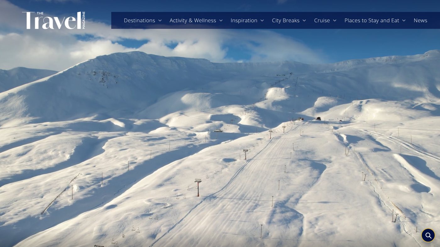 The home page of thetravelmagazine.net