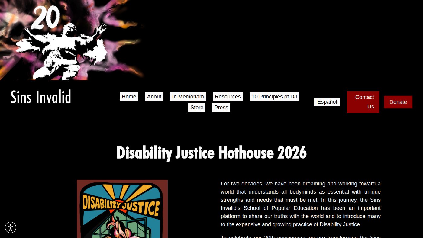 The home page of sinsinvalid.org