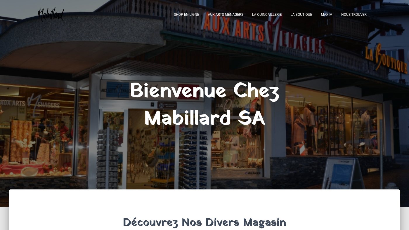 The home page of mabillard.com