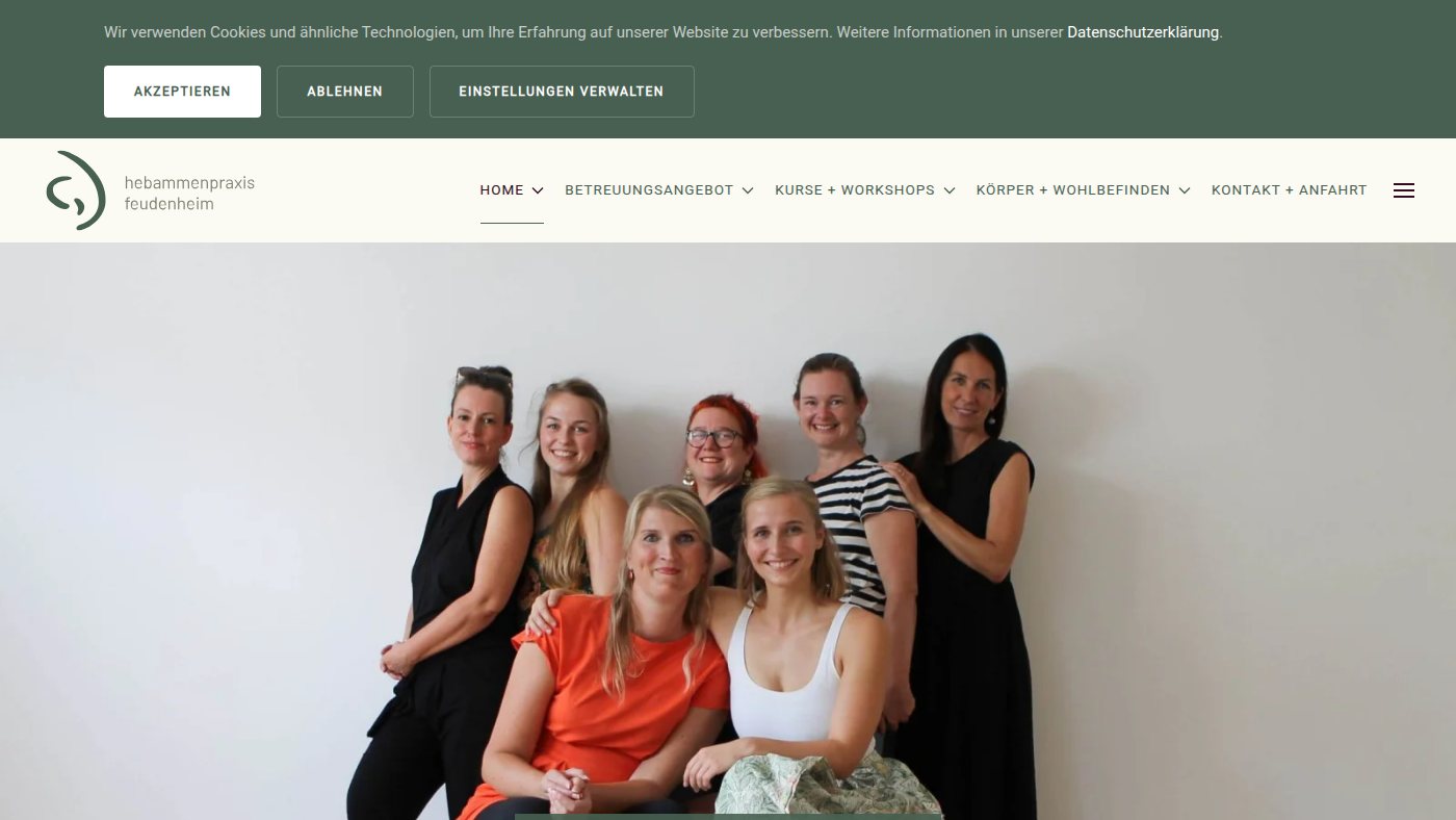 The home page of hebammenpraxis-feudenheim.de