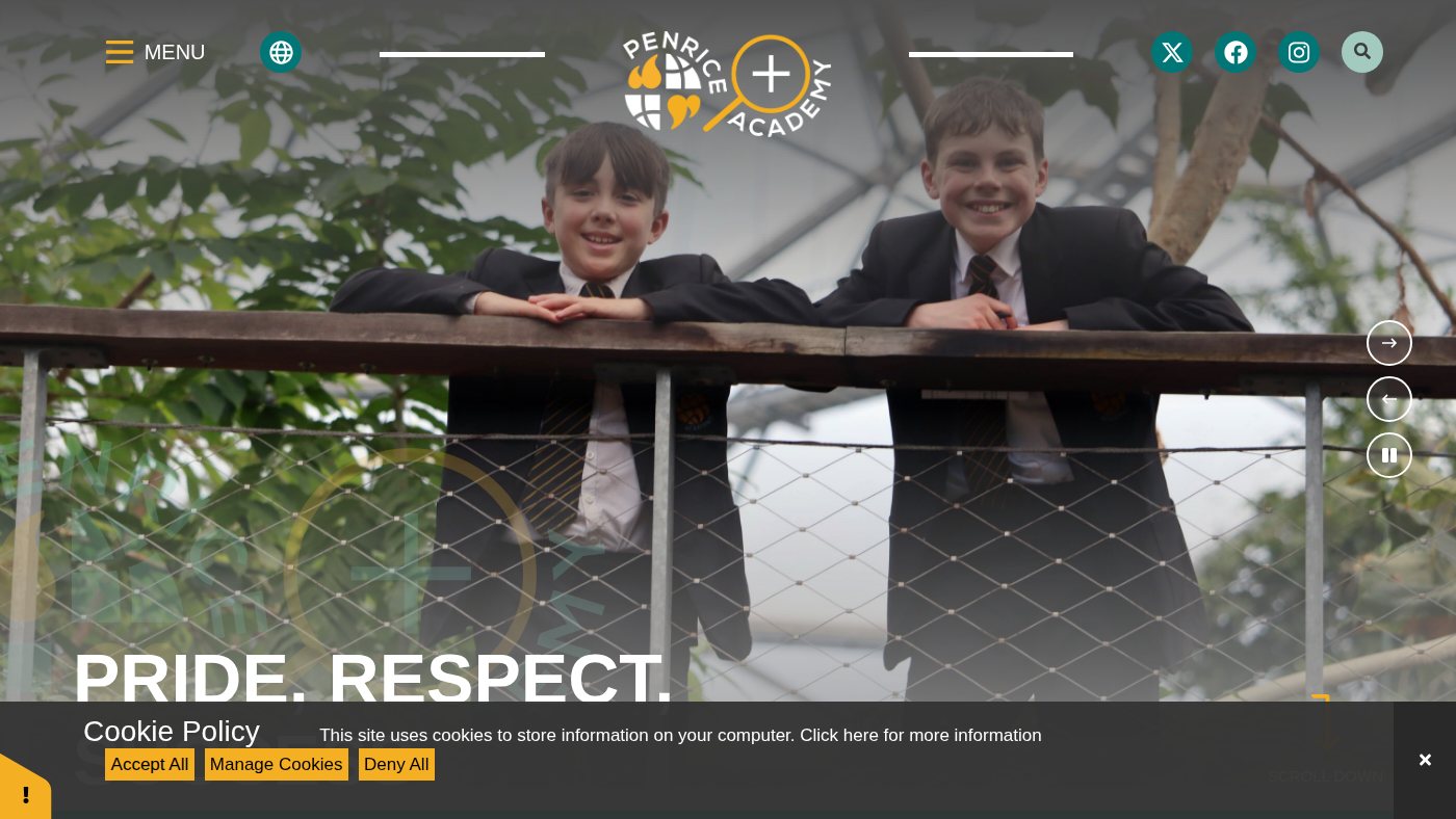 The home page of penriceacademy.org