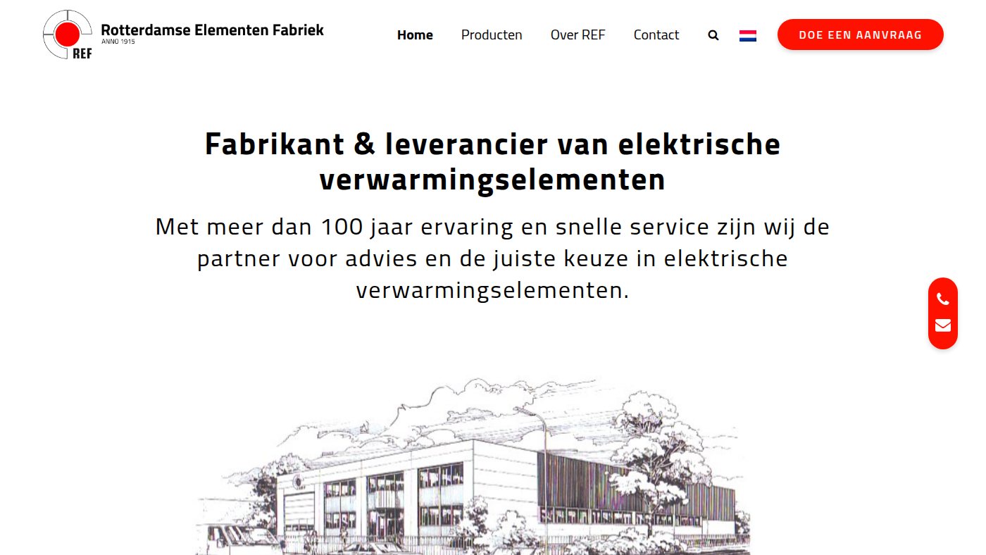 The home page of ref.nl