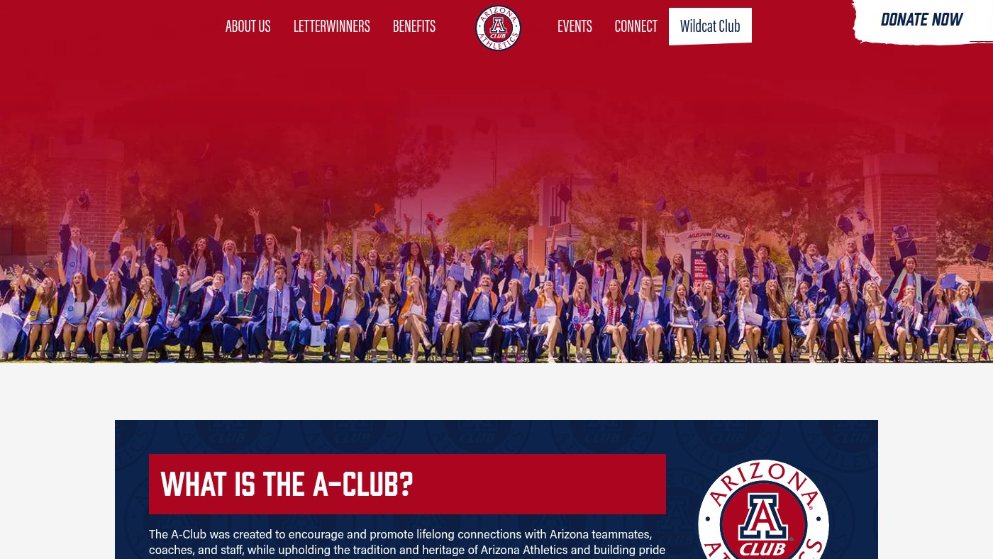 The home page of azaclub.com